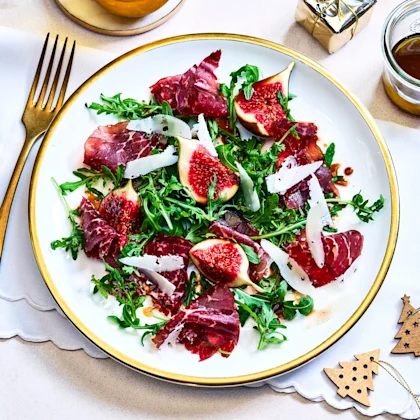 Fig, Cured Beef and Pecorino Salad