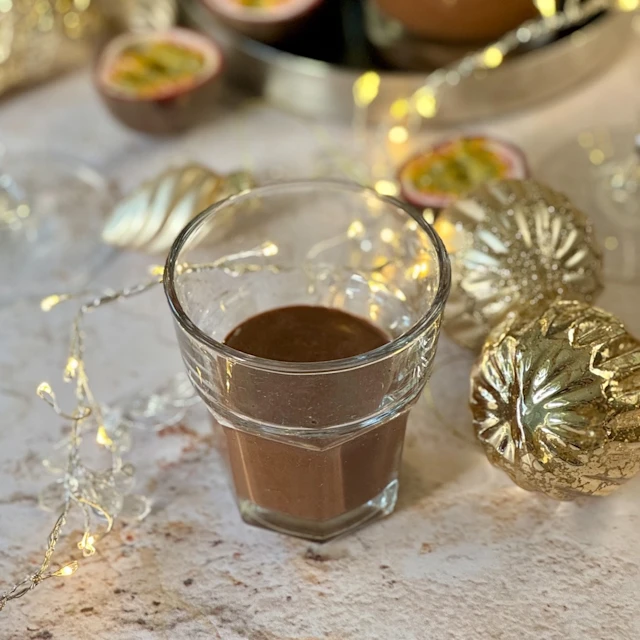 Passion Fruit Chocolate Pots