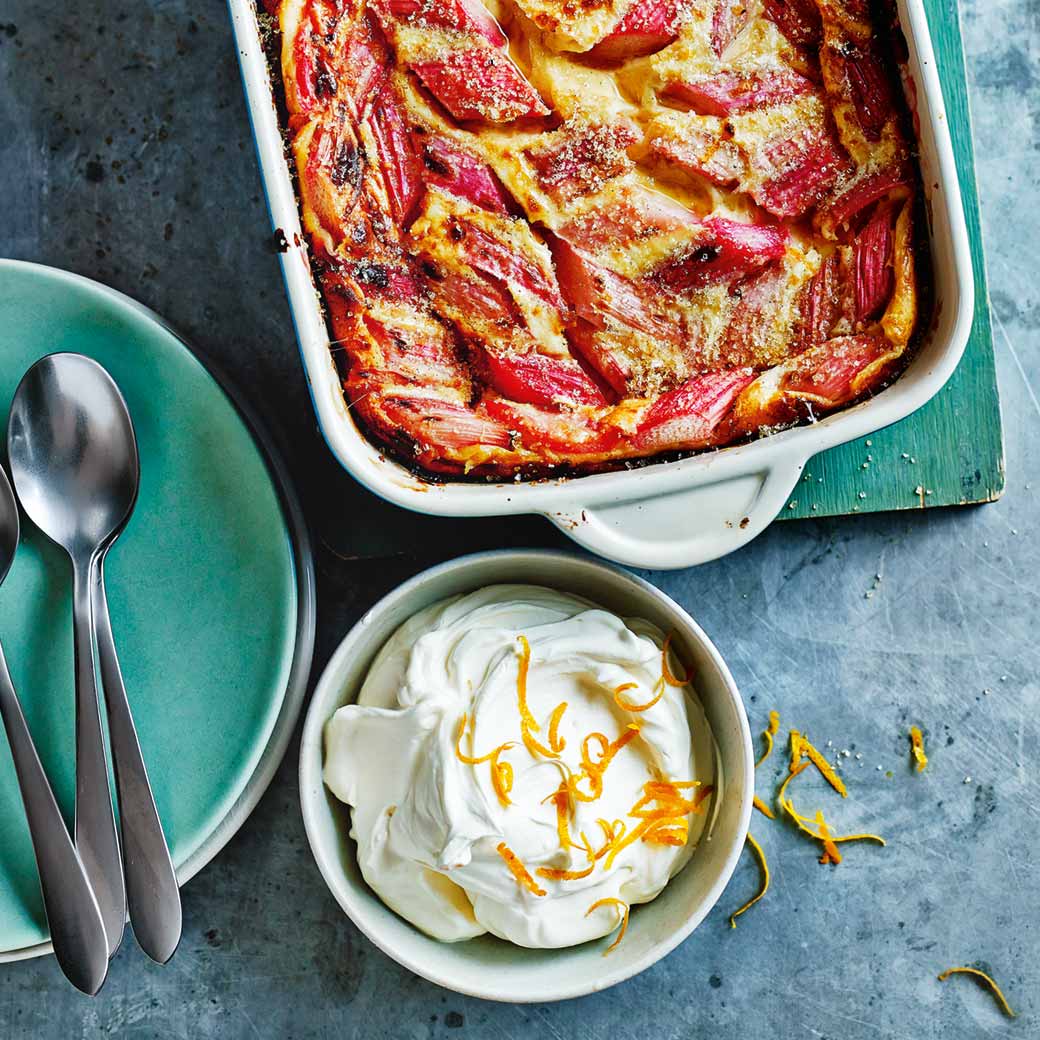 Rhubarb Clafoutis