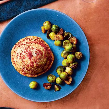 Roasted Sprouts and Chestnuts with Sprout Dust Butter
