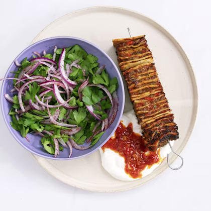 Air Fryer Kebab Stack