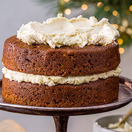 Spiced Ginger Cake with Caramel and Two Buttercreams