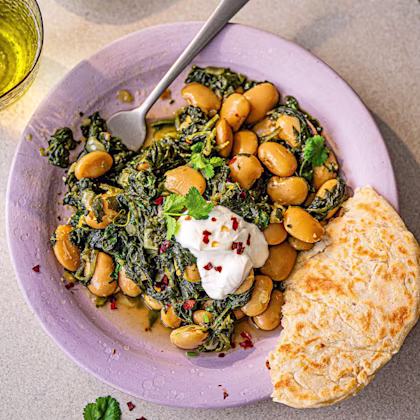 Saag-style Butter Beans