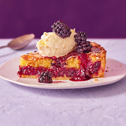 Blackberry and Amaretto Bakewell Tart