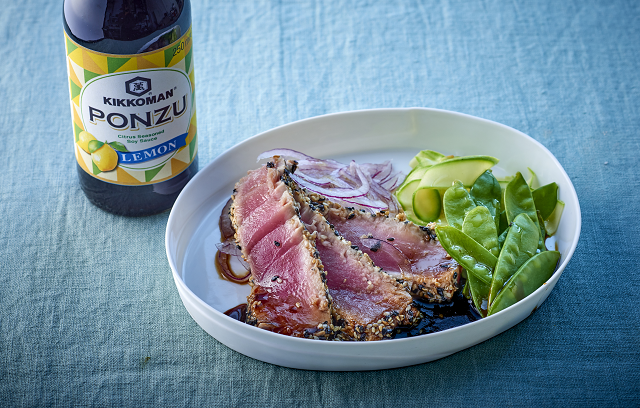 Seared Tuna Steaks with Sesame Seeds