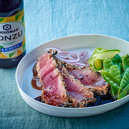 Seared Tuna Steaks with Sesame Seeds
