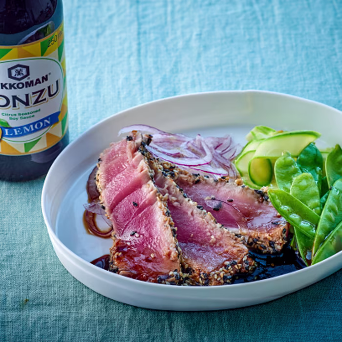 Seared Tuna Steaks with Sesame Seeds