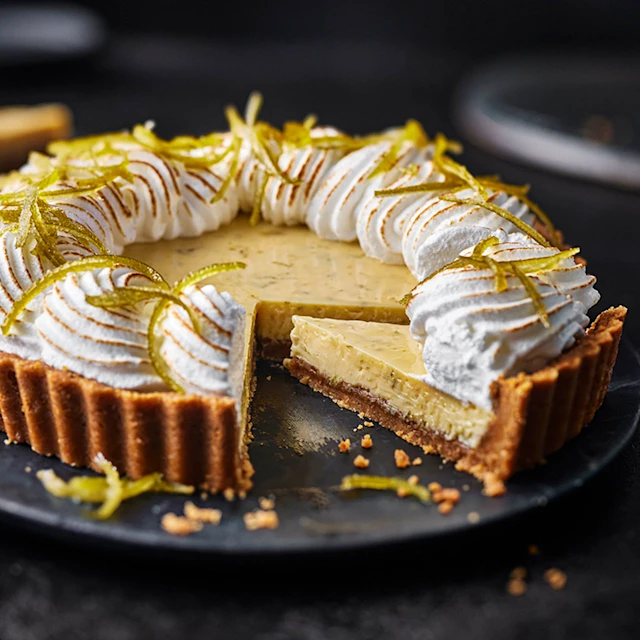 Key Lime Pie with Candied Limes
