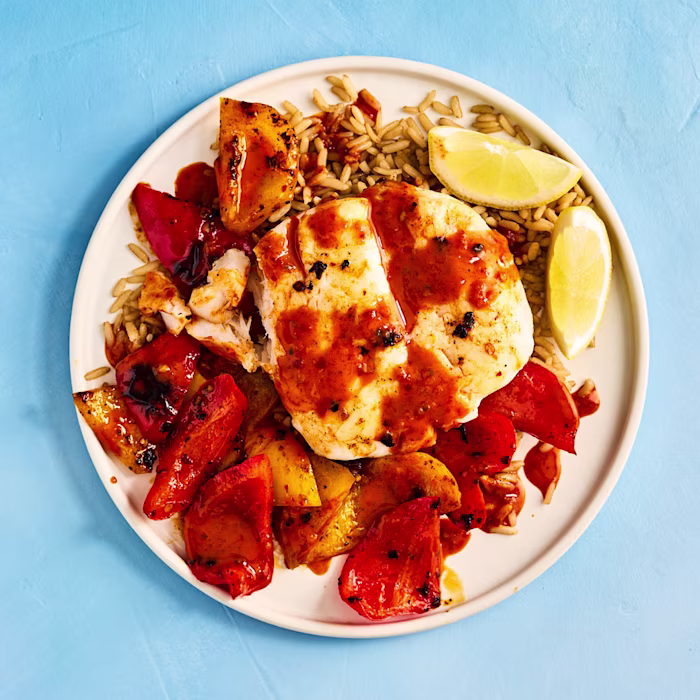 Hake with Peri Peri Peppers