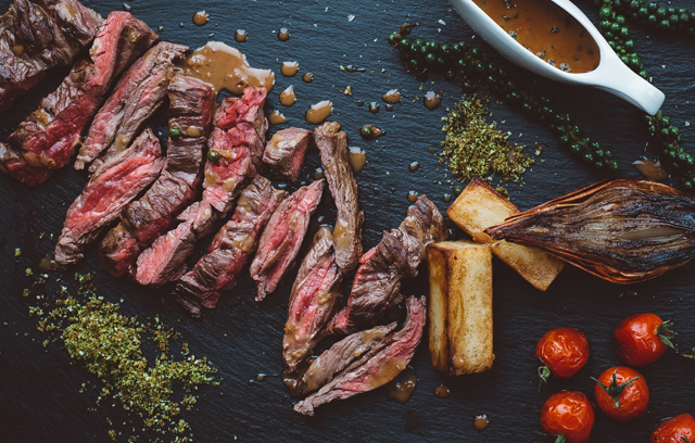 Steak and Peppercorn Sauce