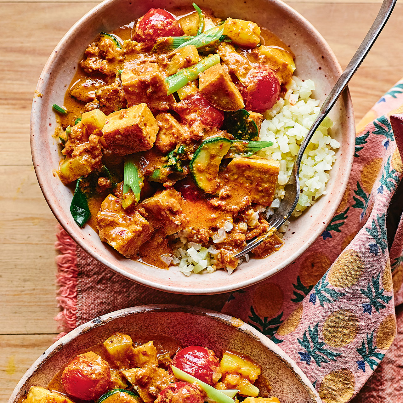 Tofu and Pineapple Satay Stir-fry