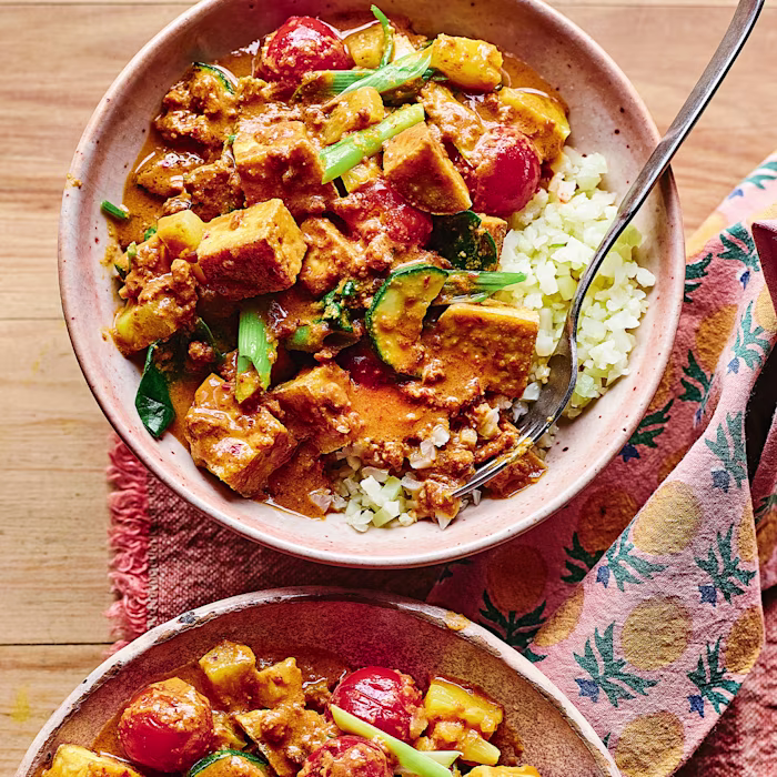 Tofu and Pineapple Satay Stir-fry