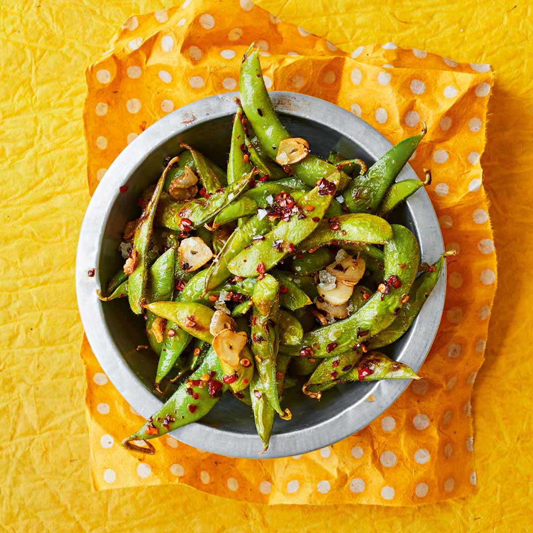 Spicy Sautéed Edamame