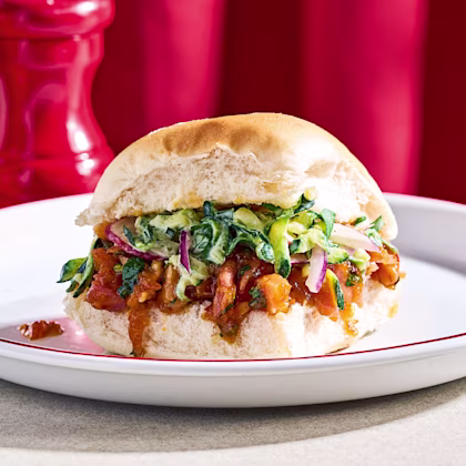 Sweet Chilli-glazed Ham and Slaw Buns