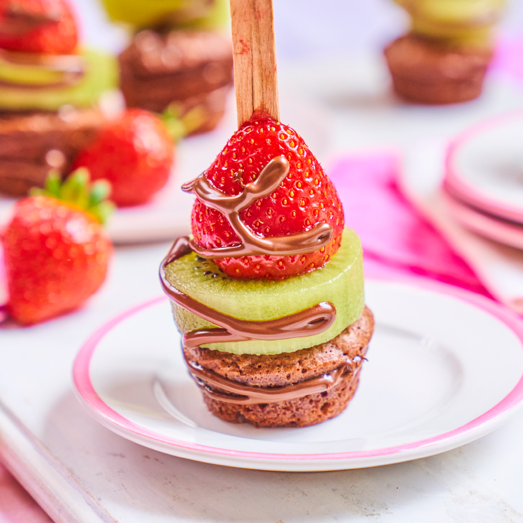 Strawberry Brownie Rockets