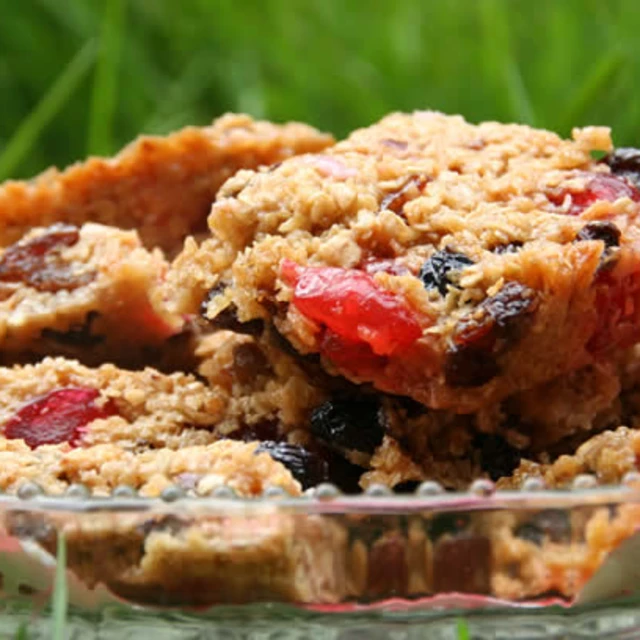 Sticky Marshmallow and Raisin Flapjacks