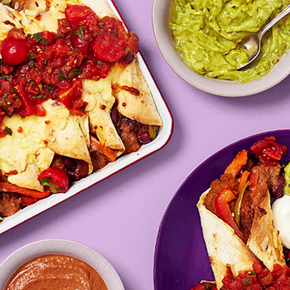 Chicken Strip Enchiladas with Mole Sauce