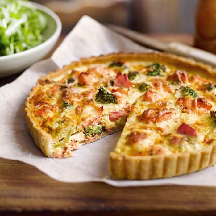 Salmon & Broccoli Quiche