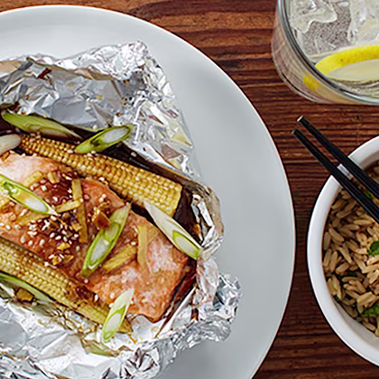Teriyaki Salmon Parcels