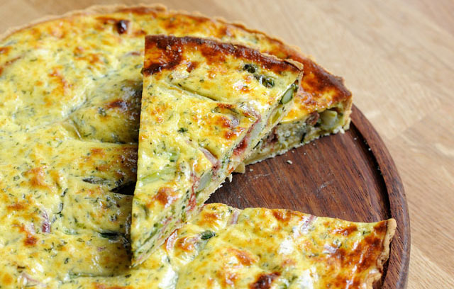 Asparagus and Chervil Quiche