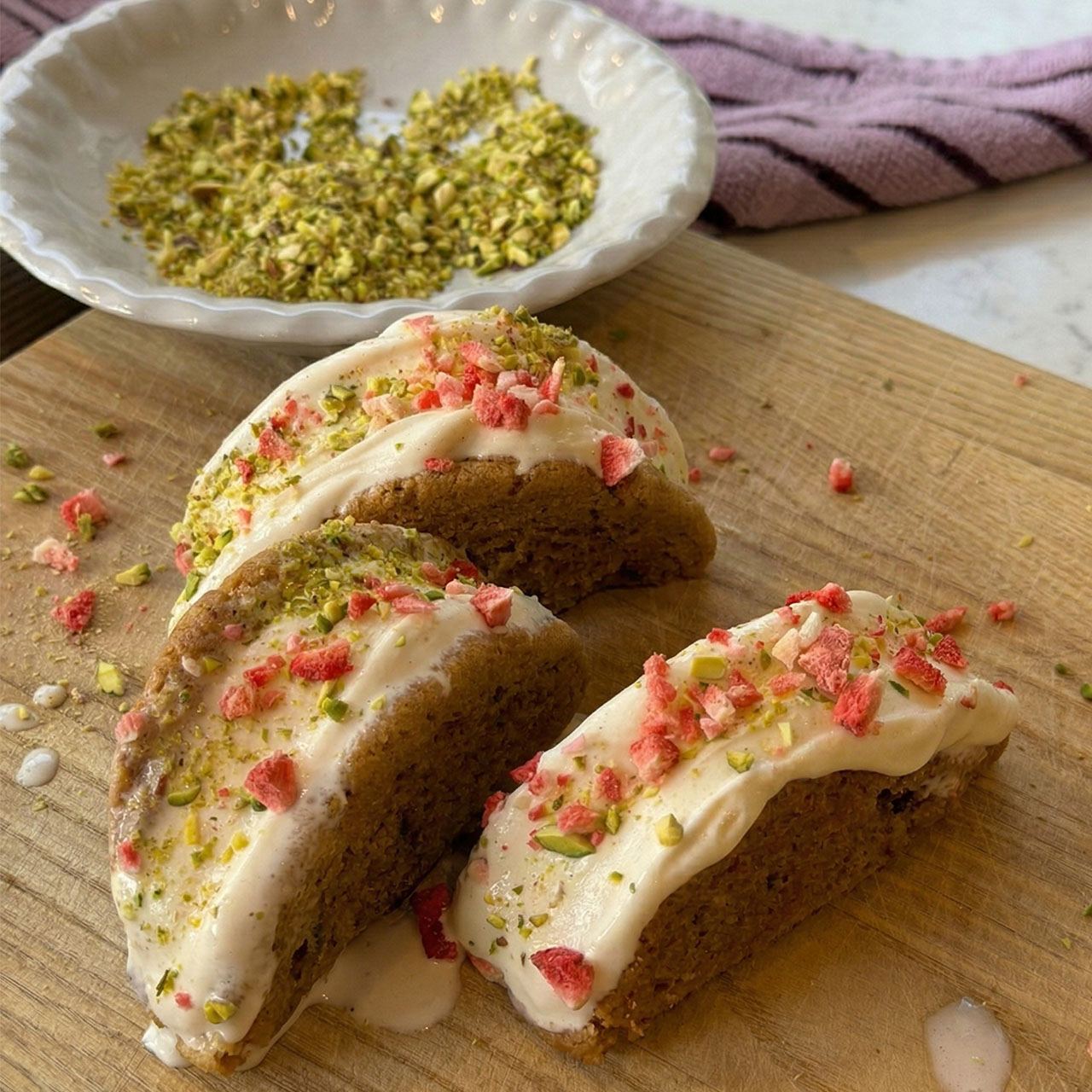 This chocolate chip cookie recipe is delicious on its own, but it’s even better turned into a taco and topped like a sundae! Once cooled, fill the cookie taco with your favourite ice-cream and sprinkle with as many toppings as you can fit.