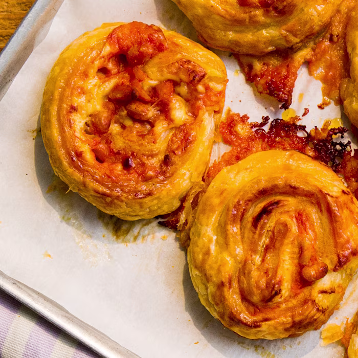 Cheesy Bean Pinwheels