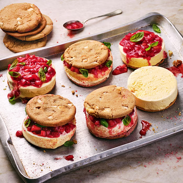 Strawberry Ice-Cream Sandwiches