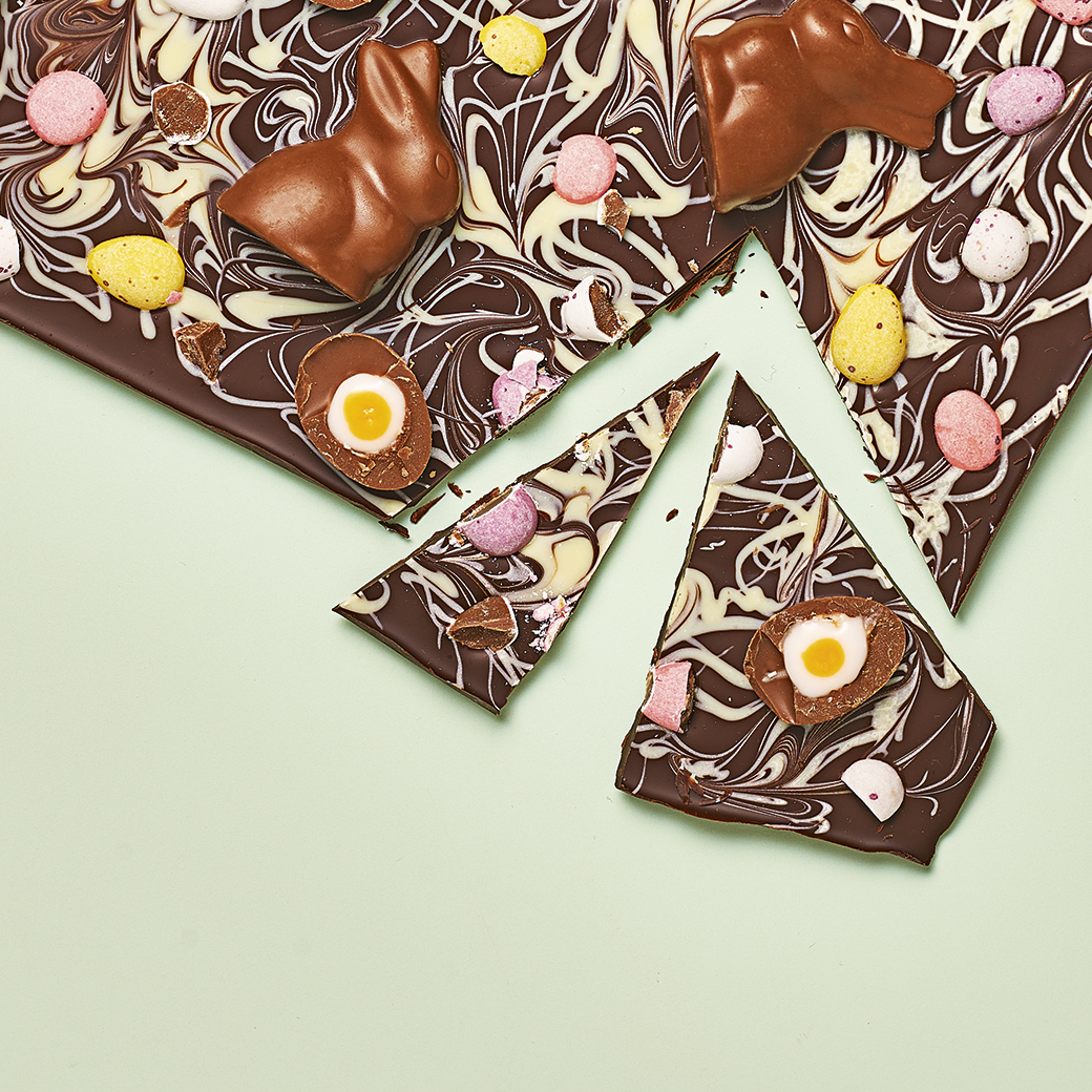 Swirly Whirly Chocolate Bark