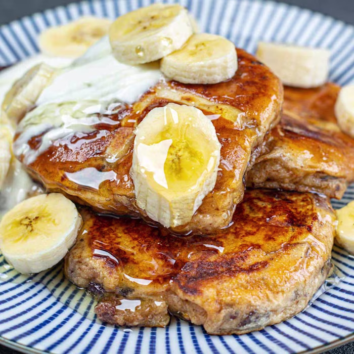 Hot cross bun French toast