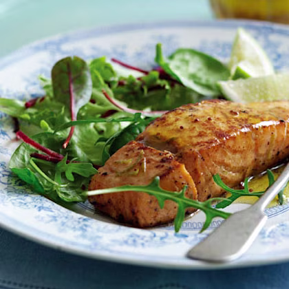 Grilled Honeyed Lime Salmon