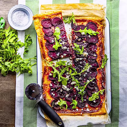 Goat’s Cheese and Beetroot Tart