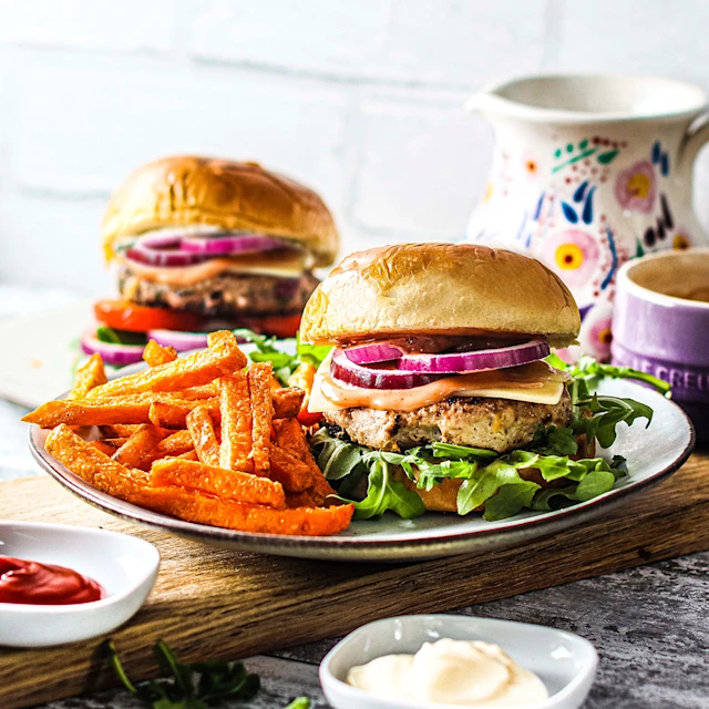 Pork and Apple Burgers