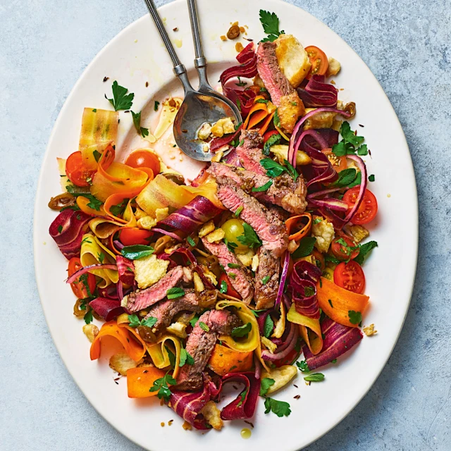 Charred Za’atar Steak and Carrot Salad