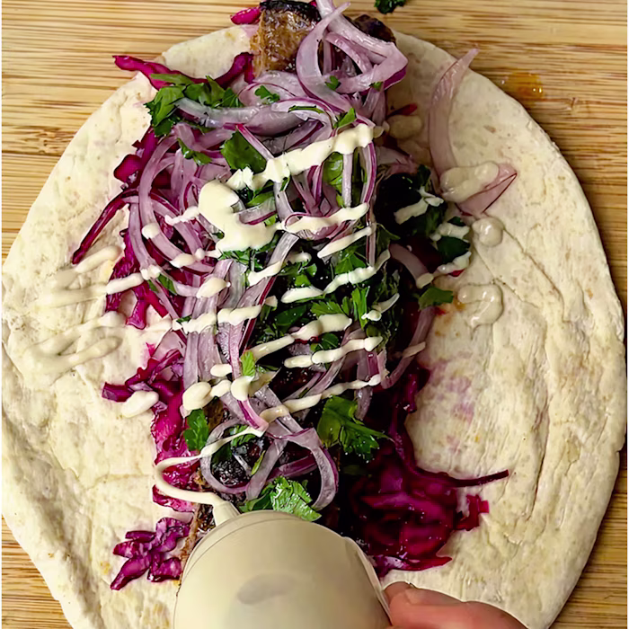 Harissa Beef Sheetpan Kebab