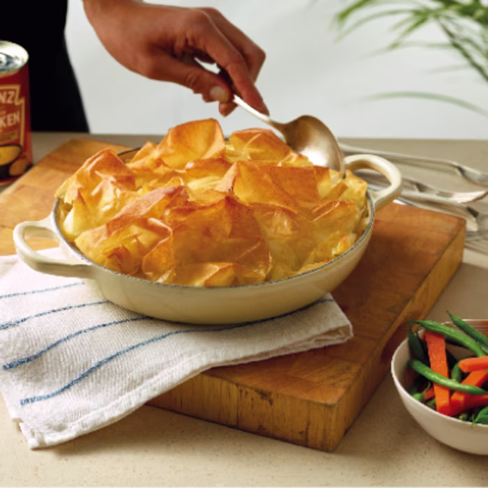 Creamy Chicken, Leek & Mushroom Pie