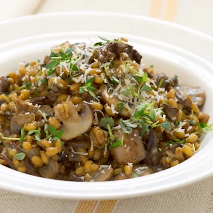 Mushroom and Barley Risotto