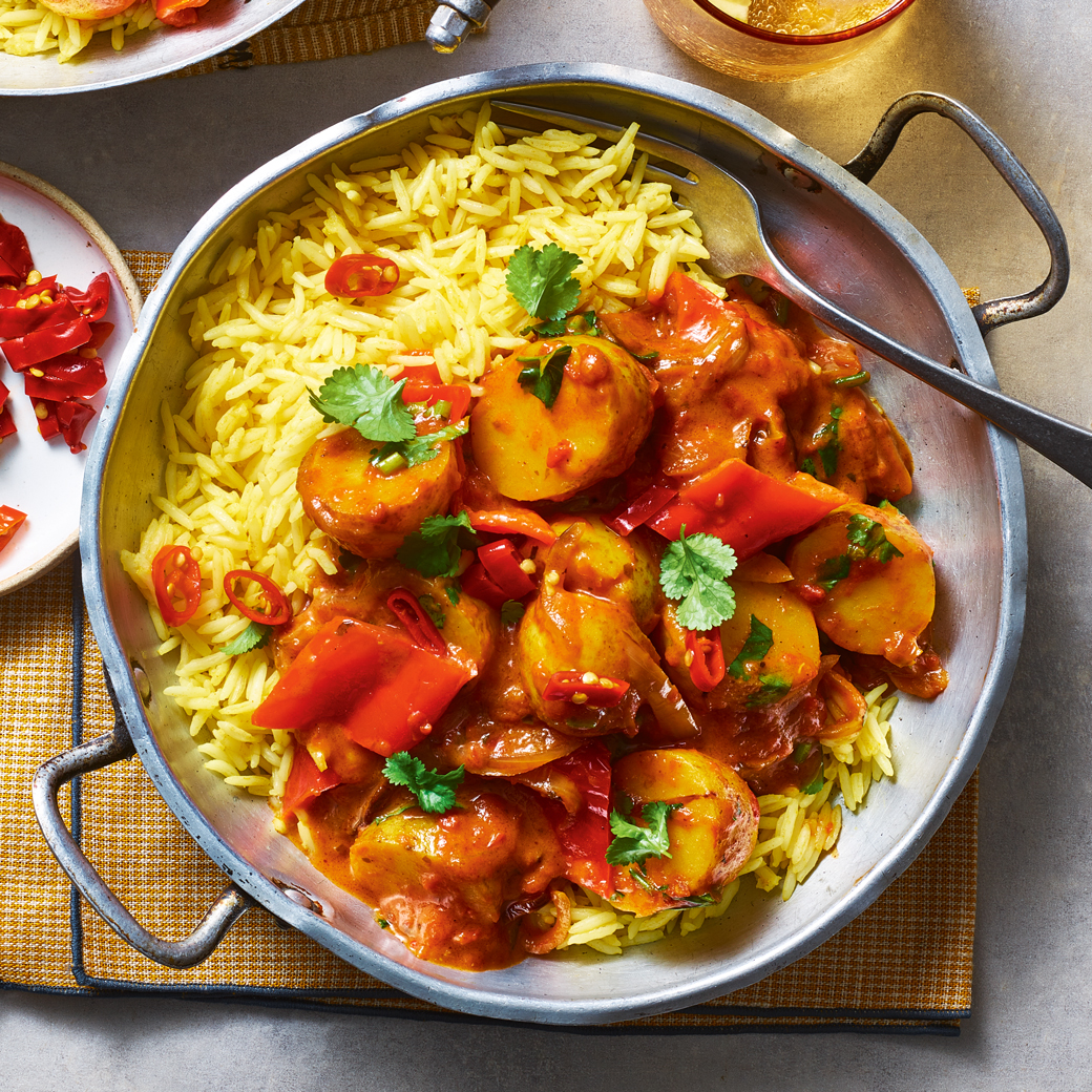 Jersey Royal and Romano Pepper Tikka Masala