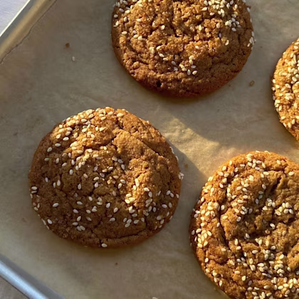Tahini and Ginger Cookies
