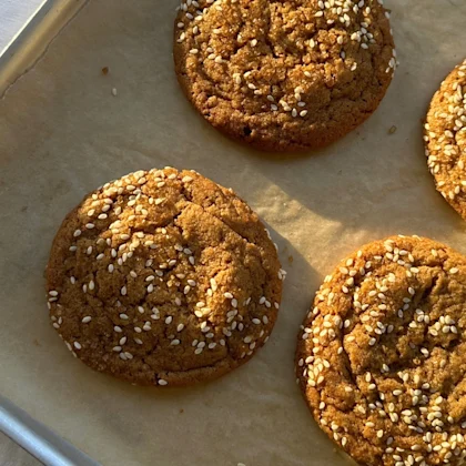 Tahini and Ginger Cookies