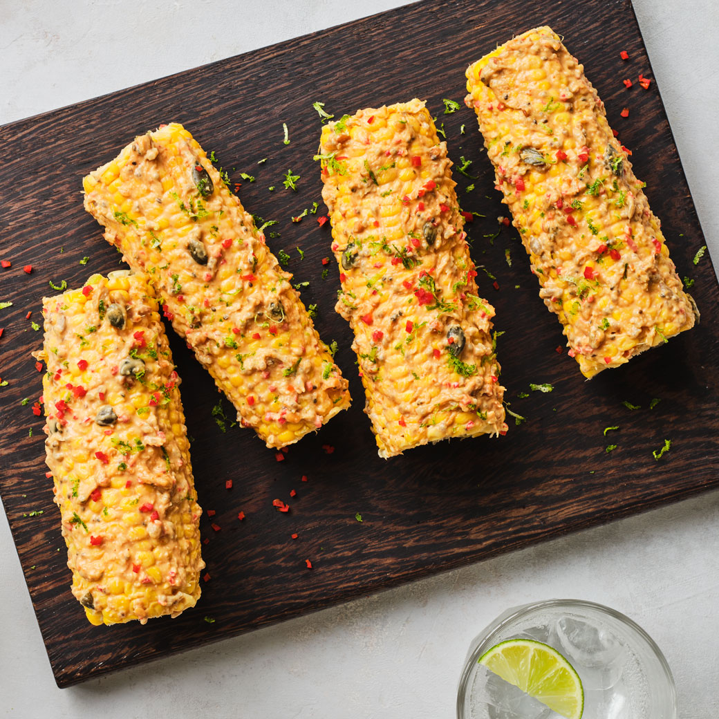 Spiced Peanut Butter Corn-on-the-Cob