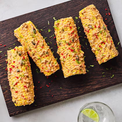 Spiced Peanut Butter Corn-on-the-Cob