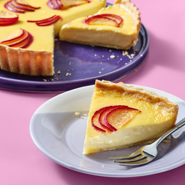 Plum Tart with Citrus Custard