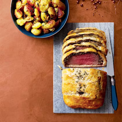 Crushed Garlic and Thyme Pan Potatoes