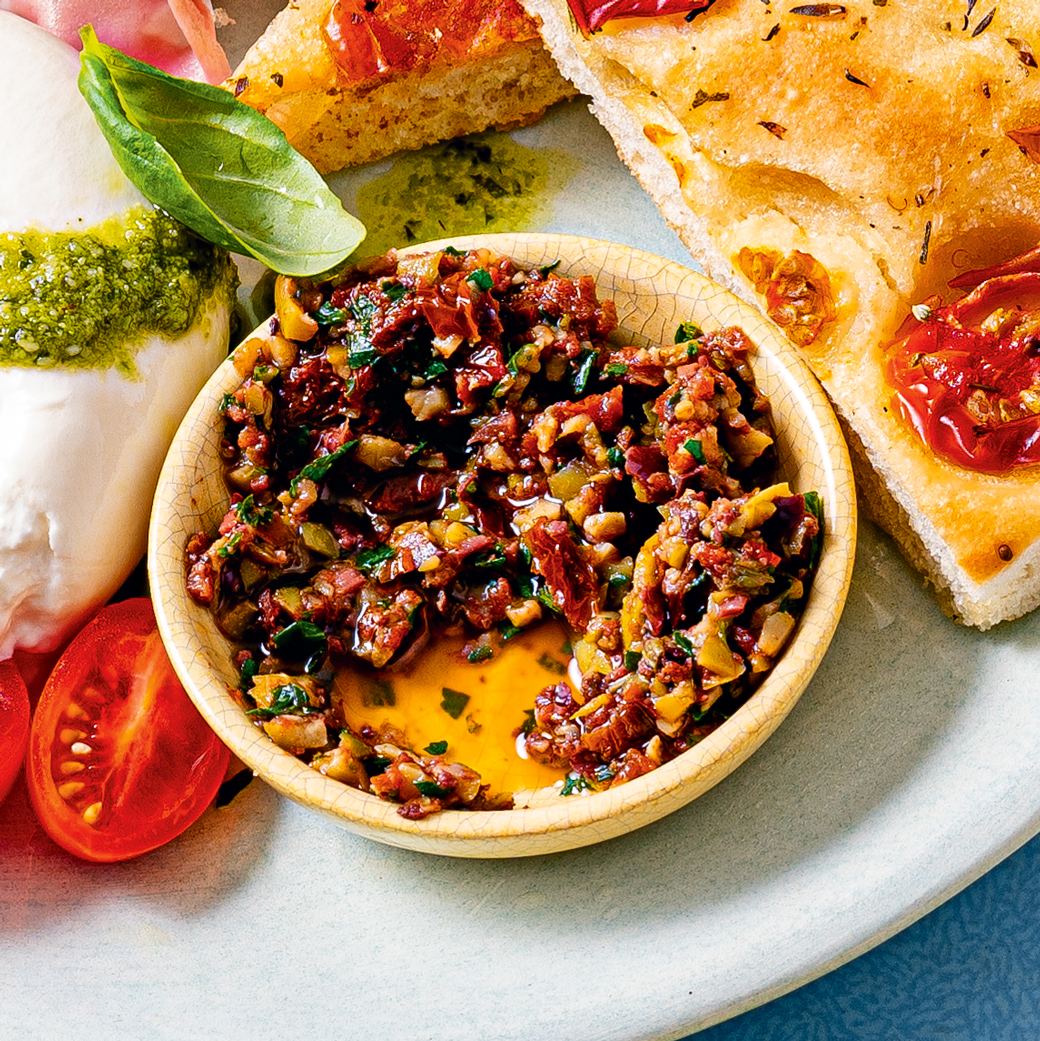 Herby Olive and Tomato Tapenade
