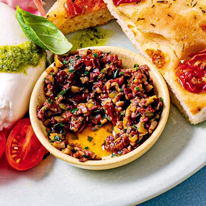 Herby Olive and Tomato Tapenade