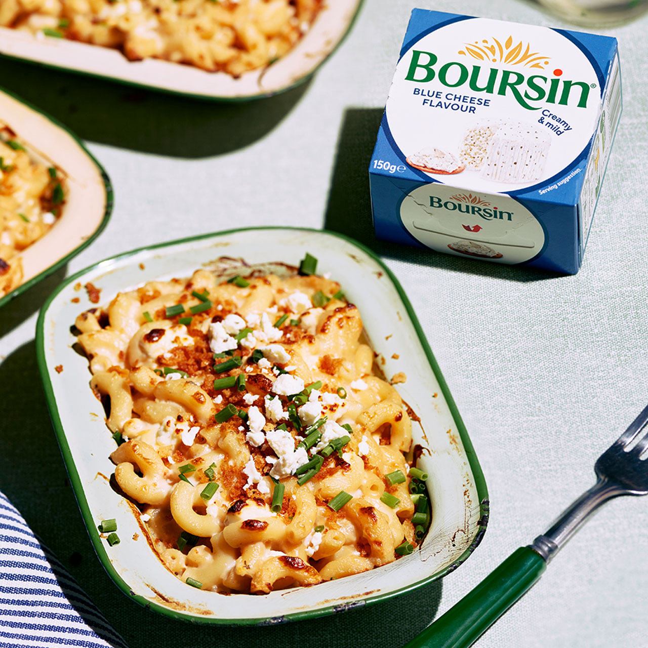 Macaroni Cheese with Boursin Blue Cheese Flavour, Truffle & Chive