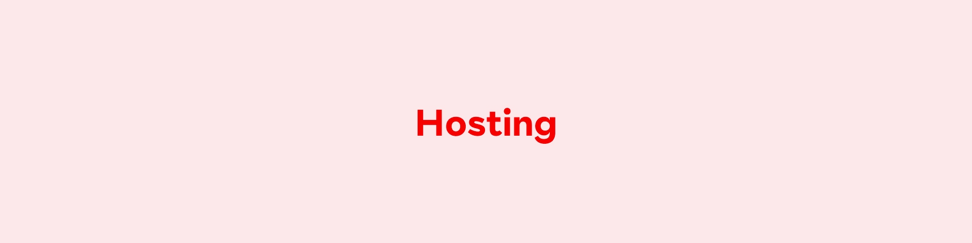 Hosting