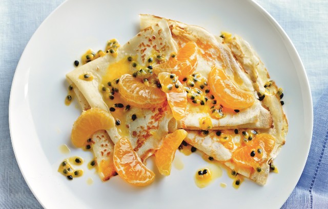 Mandarin and Passion Fruit Pancake