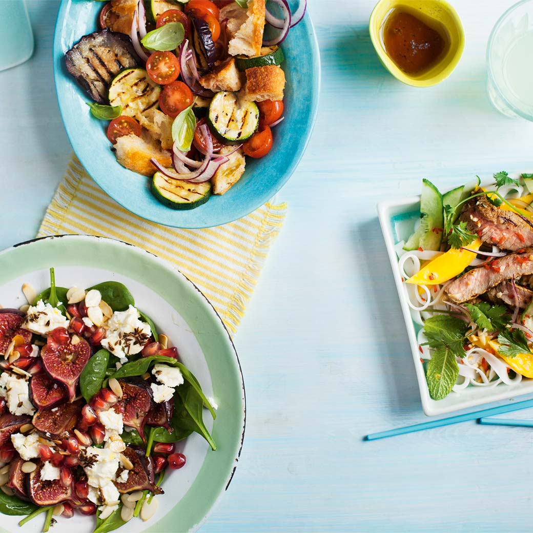 Feta, Fig & Pomegranate Salad