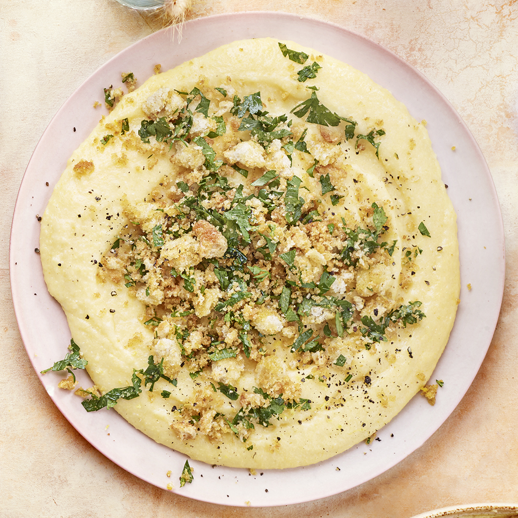 Parmesan Polenta with Pangrattato